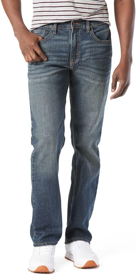 Signature Gold Men's Relaxed Fit Flex Jean Pants