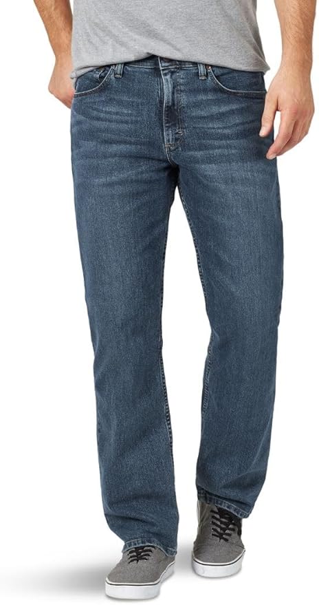 Authentics Mens Comfort Flex Waist Relaxed Fit Jean